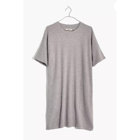 Madewell Grey cozy Terry Sweatshirt Dress w pockets - Picture 1 of 10